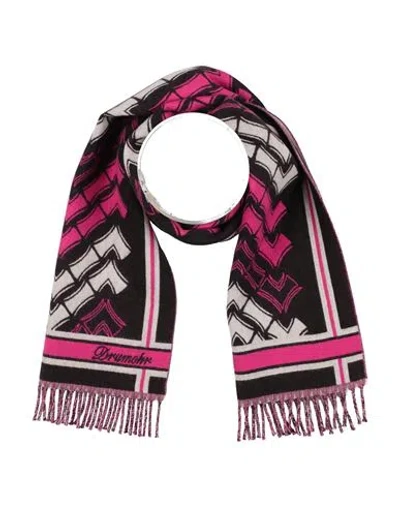 Drumohr Man Scarf Light Pink Size - Wool In Black
