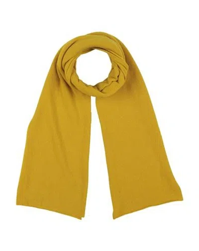 Drumohr Man Scarf Mustard Size - Cashmere In Yellow