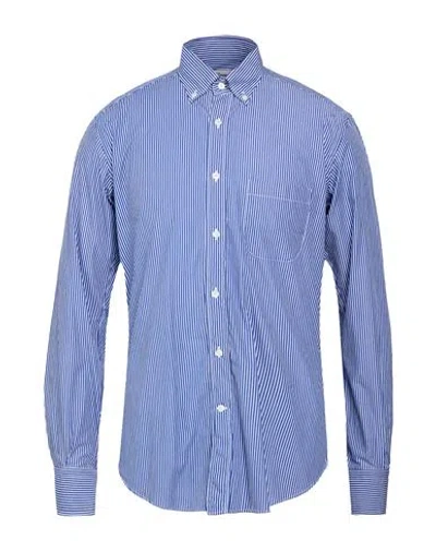 Drumohr Man Shirt Blue Size 15 ½ Cotton