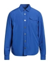 Drumohr Man Shirt Blue Size 38 Polyester