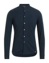 Drumohr Man Shirt Navy Blue Size S Cotton