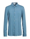 Drumohr Man Shirt Pastel Blue Size Xxl Cotton