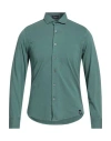 Drumohr Man Shirt Sage Green Size S Cotton