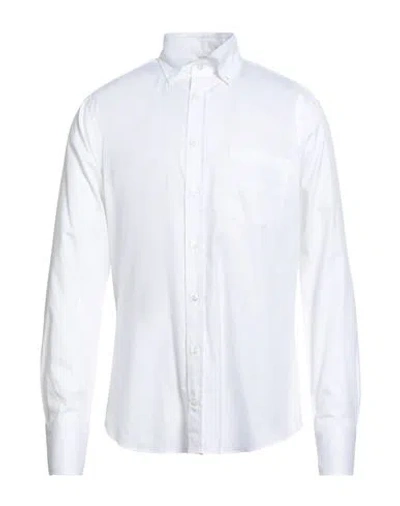 Drumohr Man Shirt White Size 17 ½ Cotton
