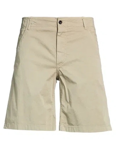 Drumohr Man Shorts & Bermuda Shorts Khaki Size 40 Cotton, Elastane In Gray