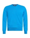 Drumohr Man Sweater Azure Size 38 Super 140s Wool In Blue