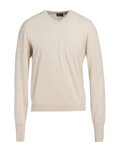 Drumohr Man Sweater Beige Size 38 Cashmere In Neutral