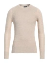 Drumohr Man Sweater Beige Size 38 Cotton, Linen In Milch