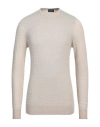 Drumohr Man Sweater Beige Size 38 Wool, Silk, Linen