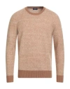 Drumohr Man Sweater Beige Size 40 Lambswool
