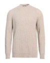 Drumohr Man Sweater Beige Size 42 Cashmere, Wool In Neutral