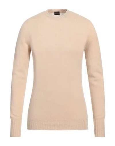 Drumohr Man Sweater Beige Size 44 Cashmere