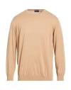 Drumohr Man Sweater Beige Size 44 Cotton In Brown