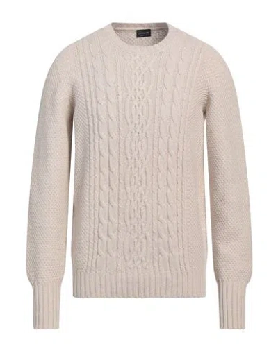 DRUMOHR DRUMOHR MAN SWEATER BEIGE SIZE 48 LAMBSWOOL