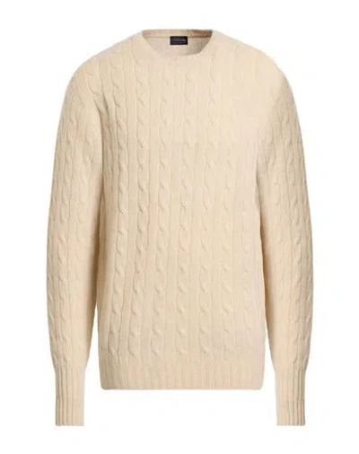 Drumohr Man Sweater Beige Size 46 Cashmere In Neutral