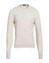 Drumohr Man Sweater Beige Size 50 Cashmere In Multi
