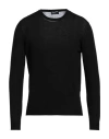 Drumohr Man Sweater Black Size 38 Cotton