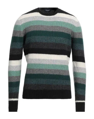 Drumohr Man Sweater Black Size 44 Lambswool