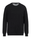 Drumohr Man Sweater Black Size 44 Cotton