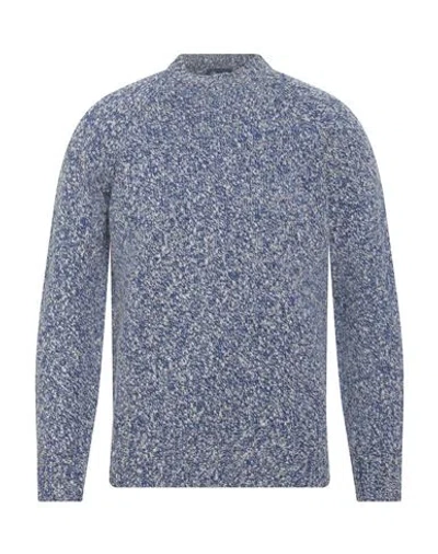 Drumohr Man Sweater Blue Size 40 Lambswool