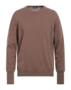 Drumohr Men's 5-gauge Cashmere Sweater In Brown