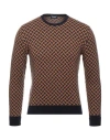 Drumohr Man Sweater Camel Size 36 Cashmere In Nude
