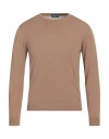 Drumohr Man Sweater Camel Size 36 Cotton In Beige