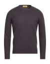 Drumohr Man Sweater Charcoal Size 40 Lambswool In Gray
