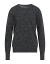 Drumohr Man Sweater Charcoal Size 44 Lambswool In Gray