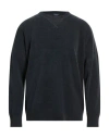 Drumohr Man Sweater Charcoal Size 48 Cotton, Virgin Wool In Gray