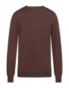 Drumohr Man Sweater Cocoa Size 42 Cotton In Brown
