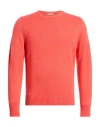 Drumohr Man Sweater Coral Size 46 Cashmere In Red