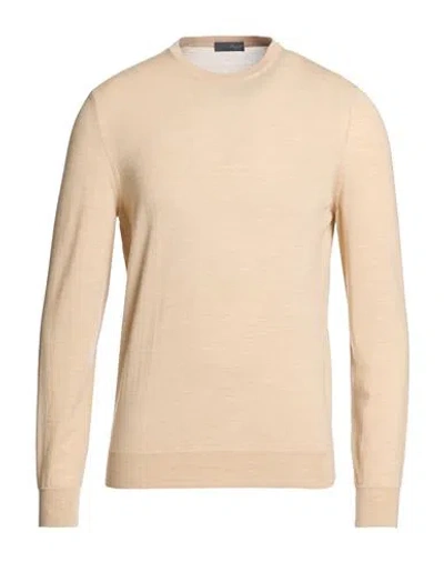 Drumohr Modern Man Sweater Beige Size 40 Merino Wool In Multi