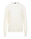 Drumohr Man Sweater Cream Size 44 Cashmere In White