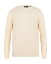 Drumohr Man Sweater Light Yellow Size 44 Cotton In White