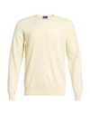 Drumohr Man Sweater Cream Size 44 Super 140s Wool In White