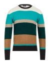 Drumohr Man Sweater Dark Green Size 36 Lambswool In Multi