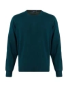 Drumohr Man Sweater Dark Green Size 44 Super 140s Wool