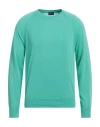 Drumohr Man Sweater Emerald Green Size 38 Cotton