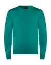 Drumohr Man Sweater Emerald Green Size 40 Cashmere