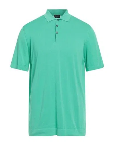 Drumohr Man Sweater Green Size 42 Cotton