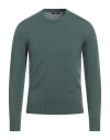 Drumohr Man Sweater Green Size 36 Merino Wool