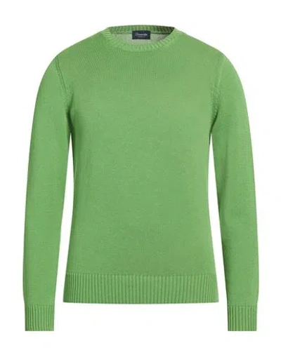 Drumohr Man Sweater Green Size 38 Cotton