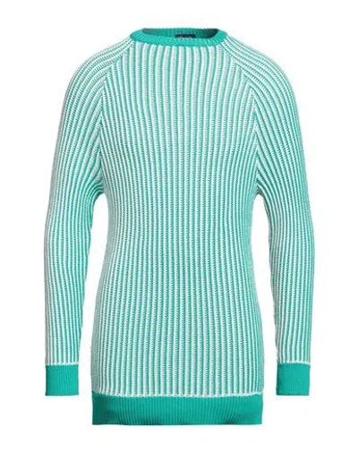 Drumohr Man Sweater Green Size 38 Cotton