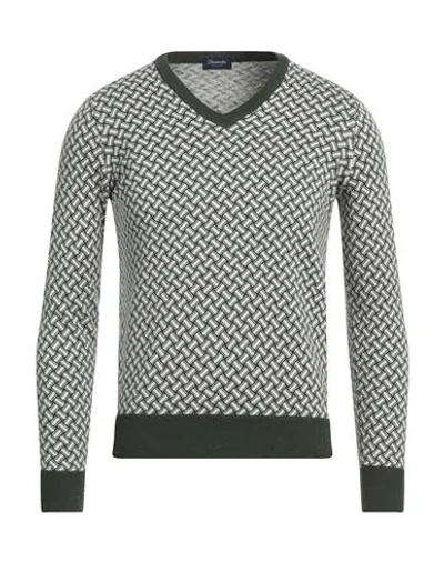 Drumohr Man Sweater Green Size 38 Cotton, Linen, Polyester