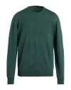 Drumohr Man Sweater Green Size 38 Merino Wool In Green
