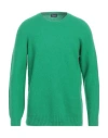 Drumohr Man Sweater Green Size 42 Lambswool In Green