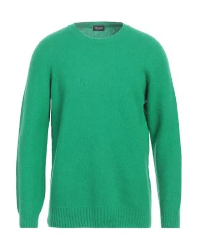 Drumohr Man Sweater Green Size 42 Lambswool