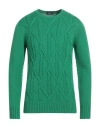 Drumohr Man Sweater Green Size 42 Merino Wool