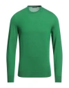 Drumohr Man Sweater Green Size 42 Super 140s Wool In Green